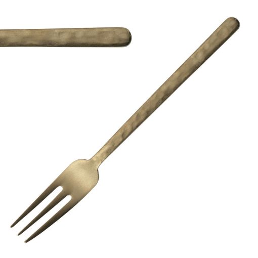 Comas Kodai Vintage Gold 3-Prong XL Table Forks 12 Pack (JC605)