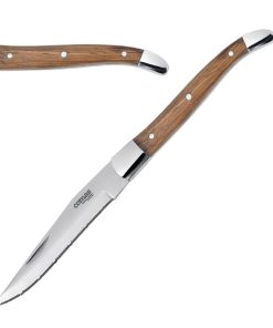 Comas Alps Pakka Wood Steak Knives 6 Pack (JC606)