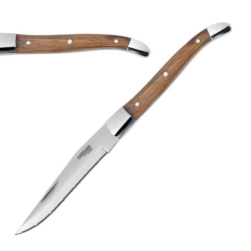 Comas Alps Pakka Wood Steak Knives 6 Pack (JC606)
