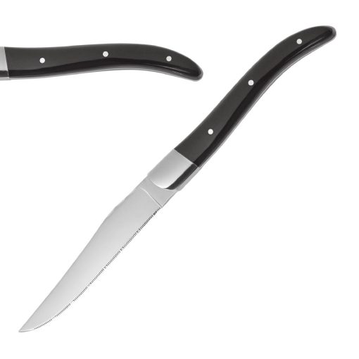 Comas ACR Black Acrylic Steak Knives 6 Pack (JC607)