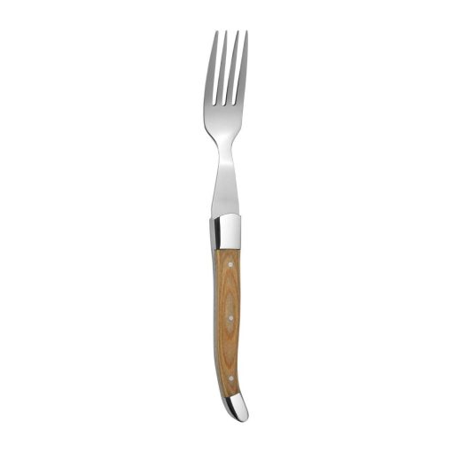 Comas Alps Pakka Wood Steak Forks 6 Pack (JC608)