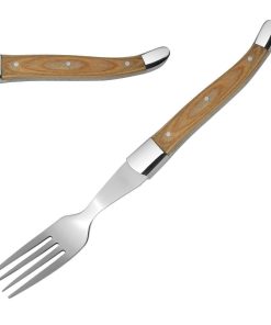 Comas Alps Pakka Wood Steak Forks 6 Pack (JC608)