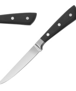 Comas Montblanc Black Acrylic Steak Knives 6 Pack (JC610)