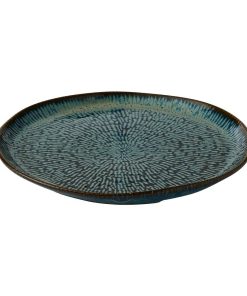 Churchill Envisage Cascade Sapphire Blue Natural Plates 255mm 6 Pack (JC666)