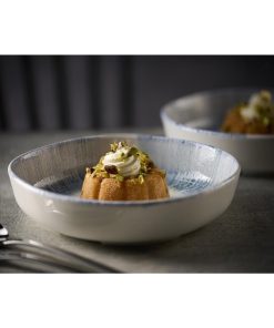 Churchill Lyra Blue Organic Walled Bowls 200mm 6 Pack (JC683)