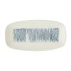 Churchill Lyra Blue Oblong Platters 298x153mm 12 Pack (JC687)