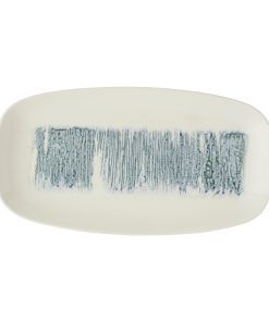 Churchill Lyra Blue Oblong Platters 355x189mm 6 Pack (JC688)