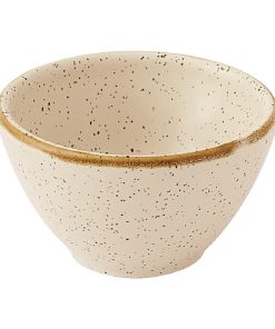 Churchill Stonecast Nutmeg Cream Dipping Pots 600ml 12 Pack (JC718)