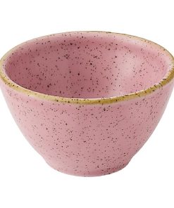 Churchill Stonecast Petal Pink Dipping Pots 600ml 12 Pack (JC727)