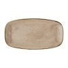 Churchill Stonecast Truffle Chefs Oblong Plates 352x187mm 6 Pack (JC749)