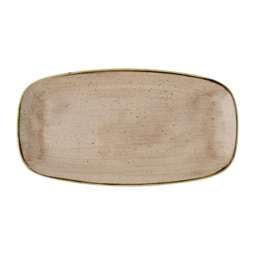 Churchill Stonecast Truffle Chefs Oblong Plates 352x187mm 6 Pack (JC749)