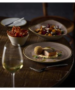 Churchill Stonecast Truffle Chefs Oblong Plates 352x187mm 6 Pack (JC749)
