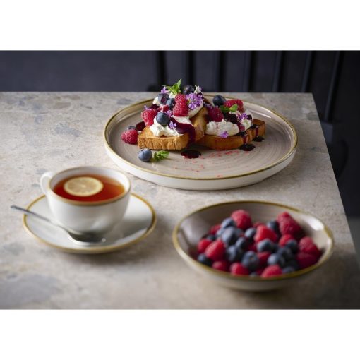 Churchill Stonecast Truffle Chefs Oblong Plates 352x187mm 6 Pack (JC749)