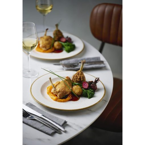 Churchill Stonecast Barley White Profile Plates 260mm 12 Pack (JC751)