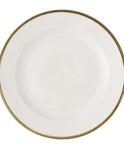 Churchill Stonecast Barley White Profile Plates 229mm 12 Pack (JC756)