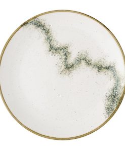 Churchill Stonecast Spice Barley White Coupe Plates 260mm 12 Pack (JC757)