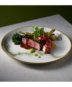 Churchill Stonecast Spice Barley White Coupe Plates 260mm 12 Pack (JC757)