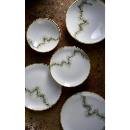 Churchill Stonecast Spice Barley White Coupe Plates 260mm 12 Pack (JC757)