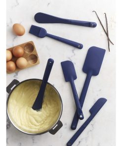 Deglon Stop Glisse Half Maryse Blue Heat Resistant Spatula 250mm (JC767)