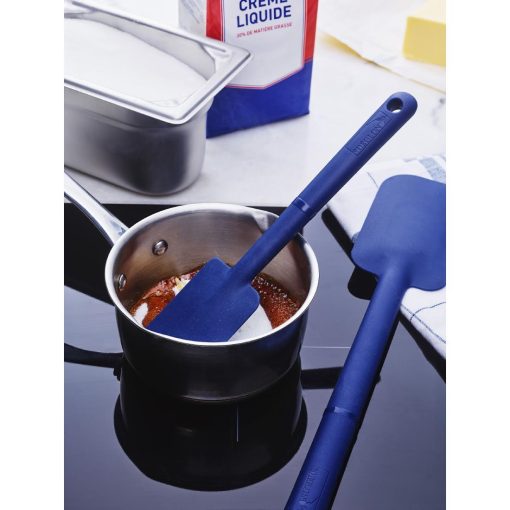 Deglon Stop Glisse Half Maryse Blue Heat Resistant Spatula 250mm (JC767)