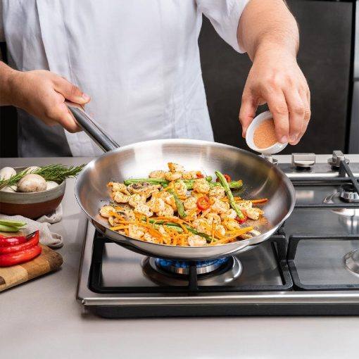 Tramontina Stainless Steel Triple Base Frying Pan 30cm (JC945)