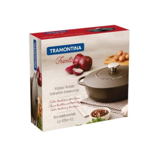 Tramontina Enamel Cast Iron Shallow Casserole Dish 28cm (JC947)