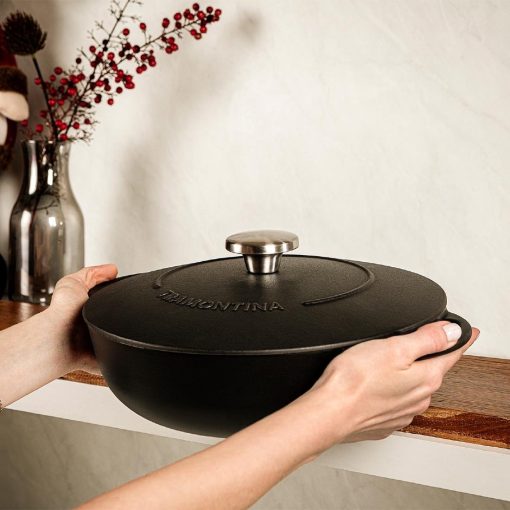 Tramontina Enamel Cast Iron Shallow Casserole Dish 28cm (JC947)