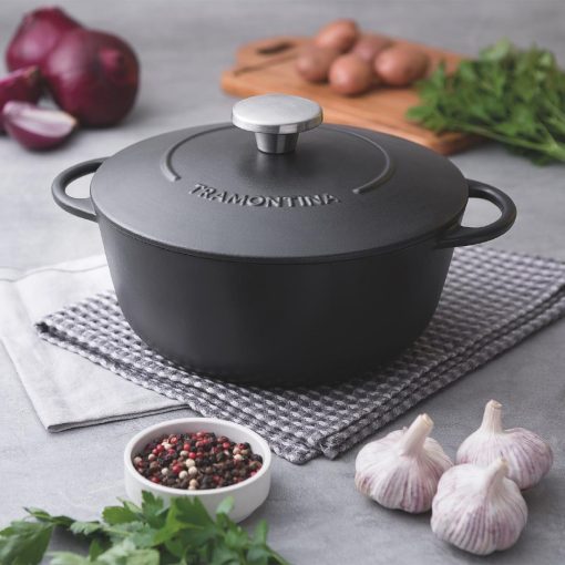 Tramontina Enamel Cast Iron Casserole Dish 24cm (JC948)