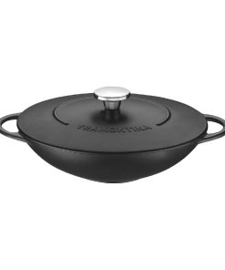 Tramontina Enamel Cast Iron Wok 32cm (JC949)