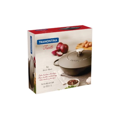 Tramontina Enamel Cast Iron Wok 32cm (JC949)