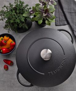 Tramontina Enamel Cast Iron Wok 32cm (JC949)