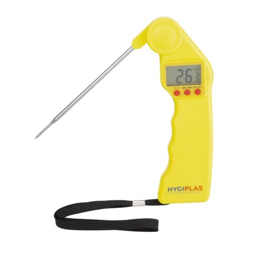 Hygiplas Colour Coded Yellow Set - Tong Chopping Board and Thermometer 3 Pack (SA790)