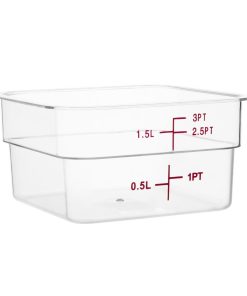 Hygiplas 1-5Ltr and 3-5Ltr Square Storage Bundle with 7 Colour Lids (SA794)