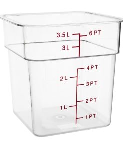 Hygiplas 1-5Ltr and 3-5Ltr Square Storage Bundle with 7 Colour Lids (SA794)