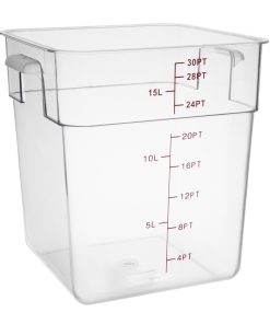 Hygiplas 10Ltr and 15Ltr Square Storage Bundle with 7 Colour Lids (SA796)