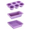 Hygiplas Flexible Silicone Purple Baking Set 3 Pack (SA797)