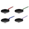 Hygiplas Aluminium Non-Stick Teflon Colour Coded Frying Pan Set 20cm Purple Handle 20cm 4 pack (SA798)