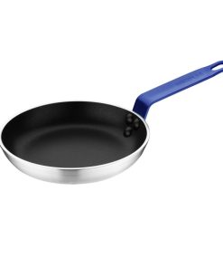 Hygiplas Aluminium Non-Stick Teflon Colour Coded Frying Pan Set 20cm Purple Handle 20cm 4 pack (SA798)