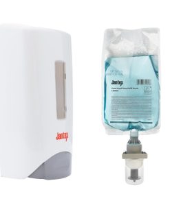 Jantex Manual Hand Soap Dispenser and Refill Bundle 1300ml (SA814)