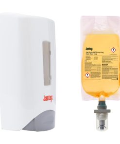 Jantex Manual Anti-Bac Soap Dispenser and Refill Bundle 1300ml (SA815)