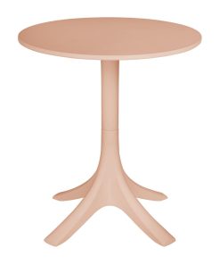 Bolero Mila 600mm Round Cafe Table - Nude Pink (SA830)