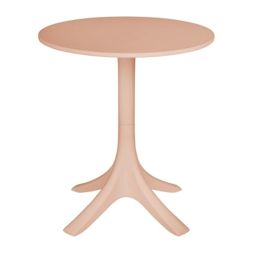 Bolero Mila 600mm Round Cafe Table - Nude Pink (SA830)