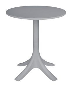 Bolero Lorenzo 600mm Round Cafe Table - Medium Grey (SA831)
