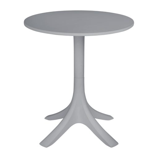 Bolero Lorenzo 600mm Round Cafe Table - Medium Grey (SA831)