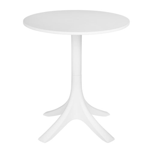 Bolero Mateo 600mm Round Cafe Table - White (SA832)