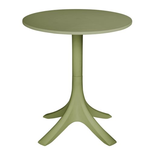 Bolero Verona 700mm Round Cafe Table - Olive Green (SA833)