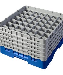 Cambro Camrack Blue 49 Compartments Max Glass Height 258mm (CZ121)