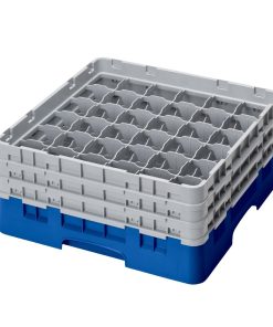 Cambro Camrack Blue 36 Compartments Max Glass Height 174mm (CZ126)