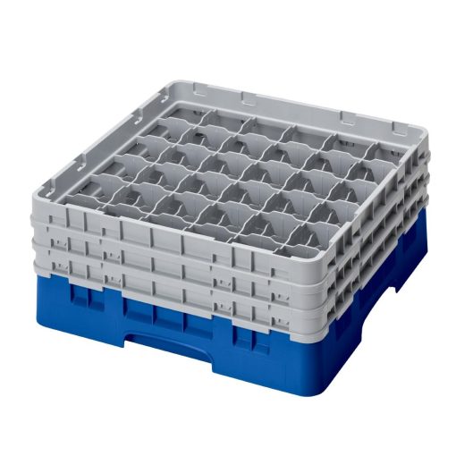 Cambro Camrack Blue 36 Compartments Max Glass Height 174mm (CZ126)