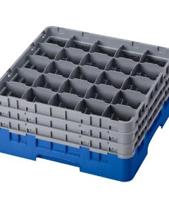 Cambro Camrack Blue 25 Compartments Max Glass Height 197mm (CZ144)